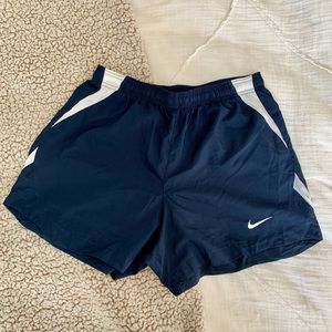 NIKE DRI-FIT NAVY ATHLETIC SHORTS